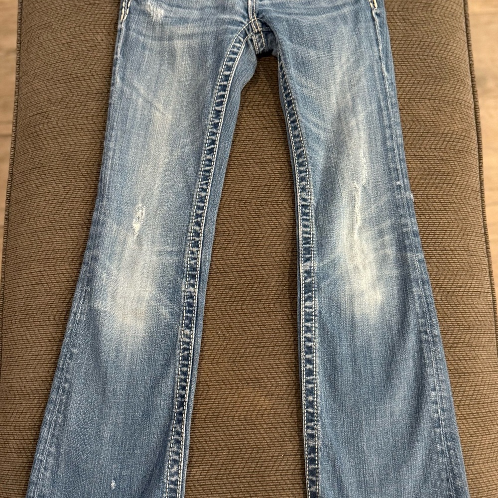 Miss Me Blue Flare Wide Leg Jeans